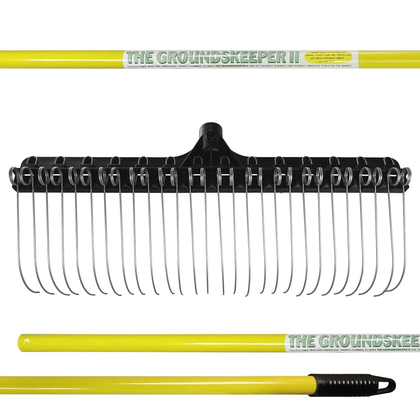 Groundsman Raking Groundskeeper Rake Thatch Rake THE GROUNDSKEEPER II Green Rake 55 Inch
