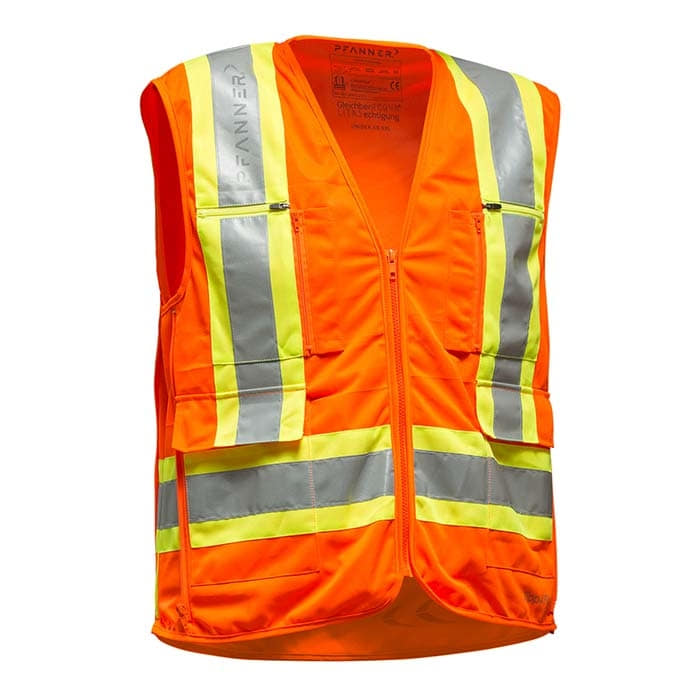 Pfanner Zipp-4-Fit High-Visibility Vest EN 20471