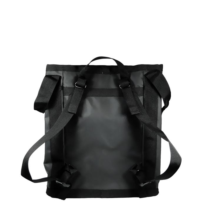 DMM Transit 45 schwarze Tasche mit verstellbaren Schultergurten und Trageschlaufe auf der Rückseite