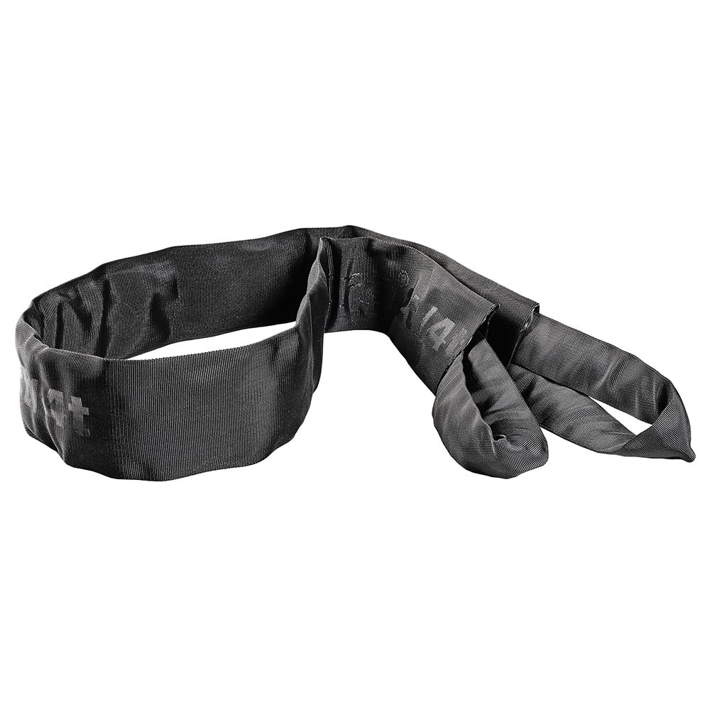 cobra ultrastatic Schlinge L, schwarze textile Schlinge mit zwei Schlaufenenden und sichtbarem Schriftzug