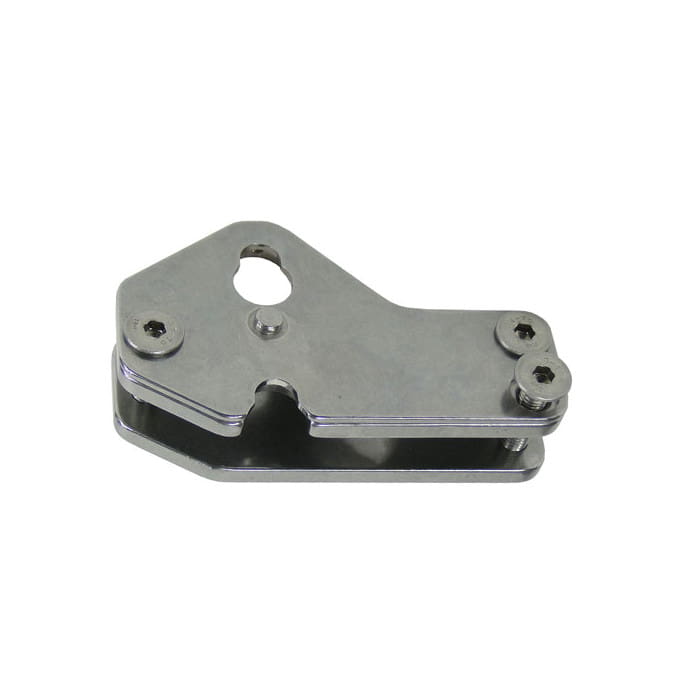 Quickstep Spurs von Arbpro, silbernes Metallteil mit Schrauben und Aussparungen