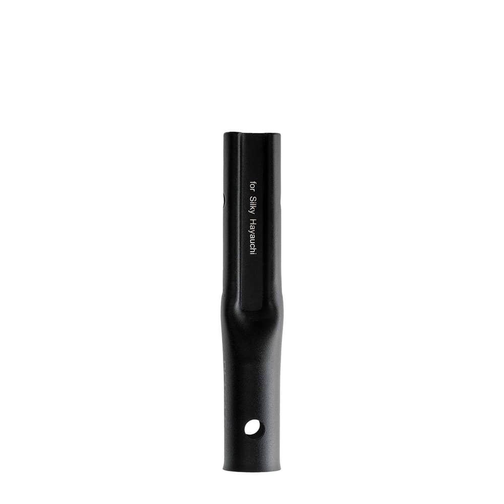 Adapter für Teleskopstangen, schwarz, mit Aufschrift "for Silky Hayauchi"