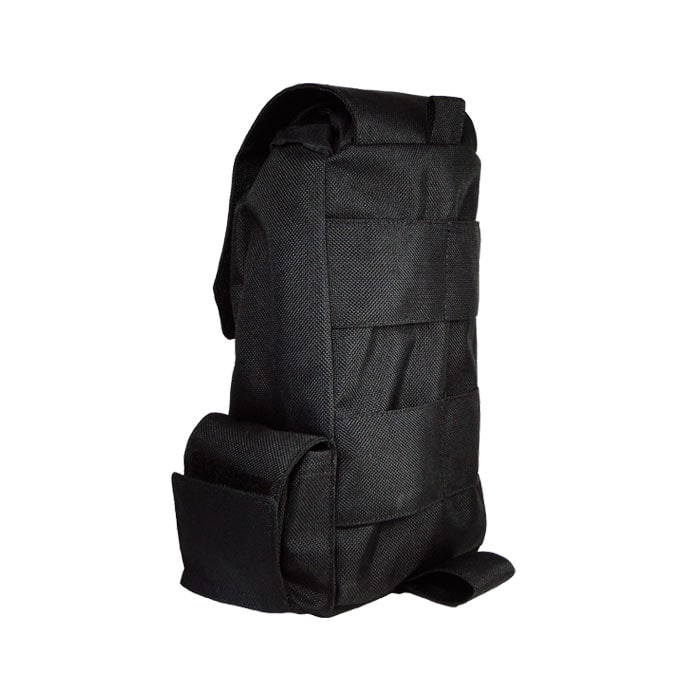 Aztek Tasche schwarze Tasche mit Rückengurten und seitlicher Tasche