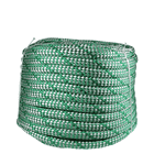 Sirius Bull Rope 18 von Sirius, aufgewickeltes grünes und weißes geflochtenes Seil auf weißem Hintergrund