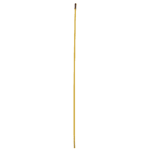 Rollotube Stick, gelber Stab mit braunem Ende