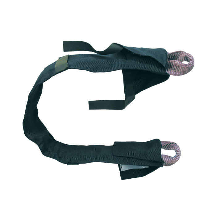 Kreuzeder 6/12 t Schlaufenband, schwarzes Schlaufenband mit zwei pink-grauen Schlaufenenden