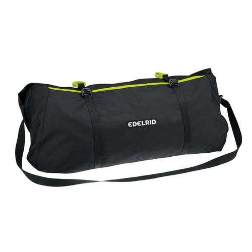 Edelrid Liner schwarze Tasche mit gelbgrünen Akzenten und Tragegurt, rechteckig und länglich