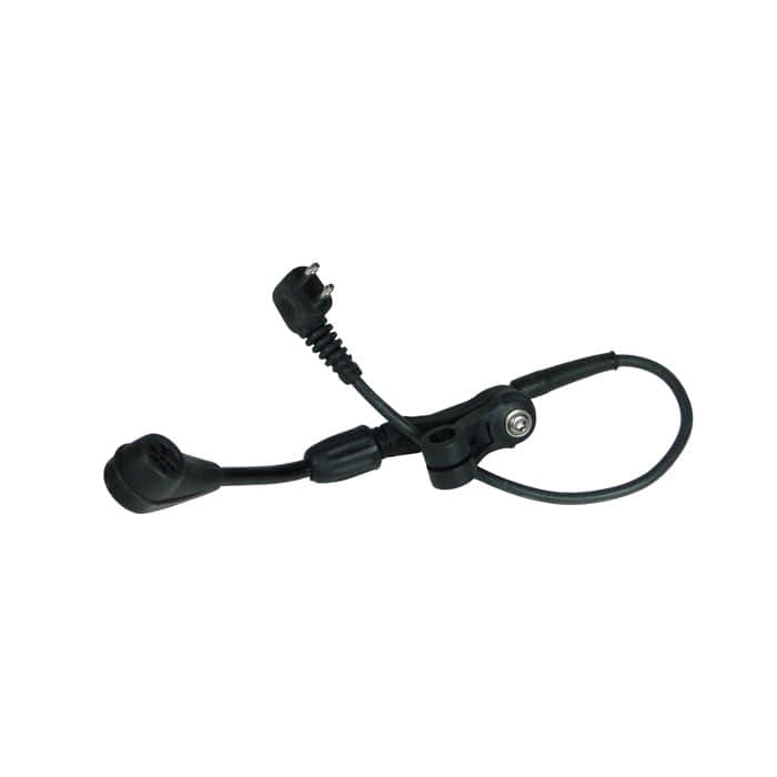 Lite Com Mikrofonarm Electret, schwarzer Mikrofonarm mit Kabel und Anschlussstecker