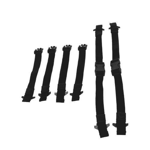 Gear Mule von Teufelberger, sechs schwarze verstellbare Gurte mit Schnallen