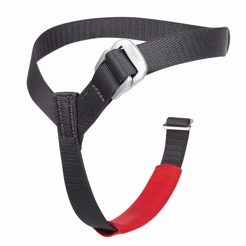 Turbofoot Evo R Strap schwarzer Gurt mit rotem Polster und Metallschnallen