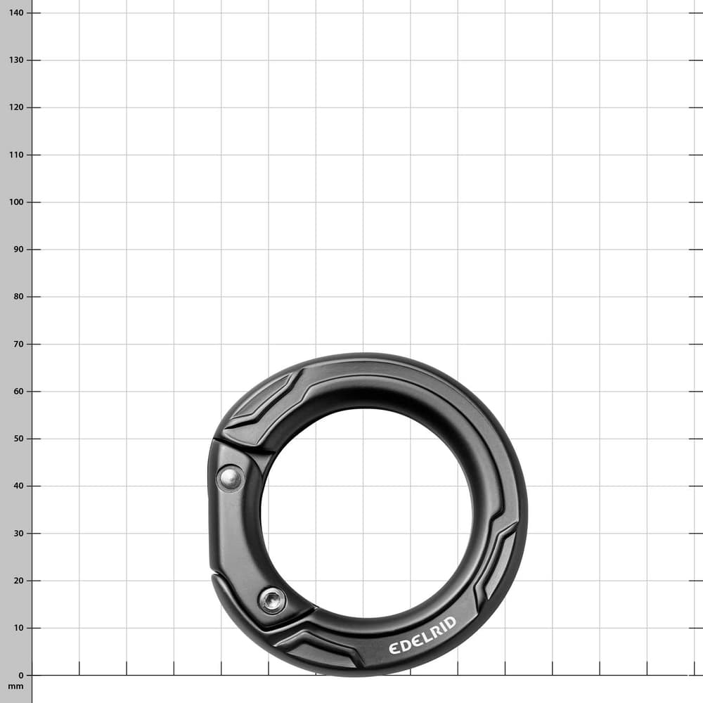 Edelrid Cupid Karabiner in Schwarz einzeln