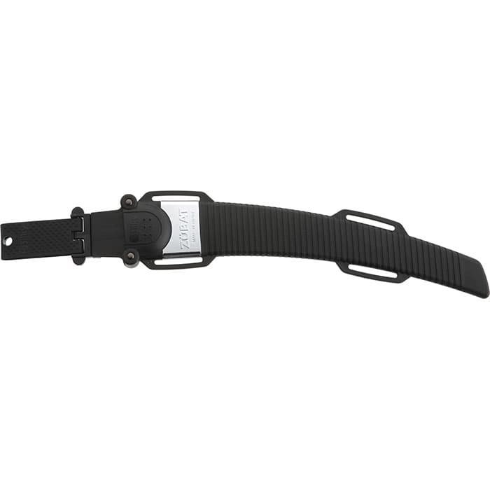 Zübat 330 Holster in Schwarz mit silbernem Metallverschluss und geriffeltem Band von Zübat