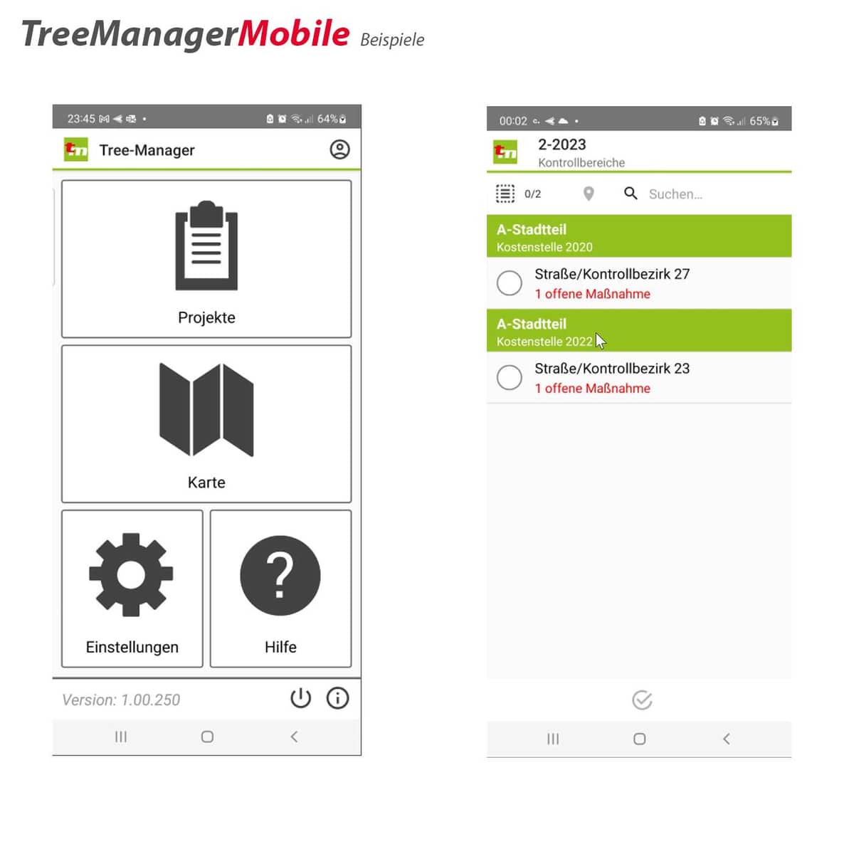 TreeManager Mobile (weiterer Arbeitsplatz)
