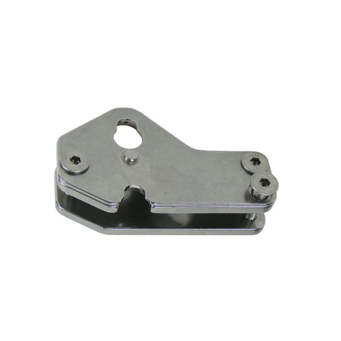 Quickstep Spurs von Arbpro, silbernes Metallteil mit Schrauben und Aussparungen