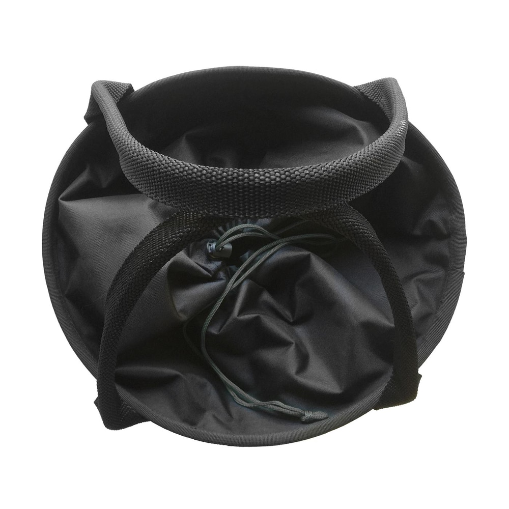 Schwarze Pro 250 Bag von oben mit offenem Hauptfach und Kordelzugverschluss, zwei Tragegriffen sichtbar