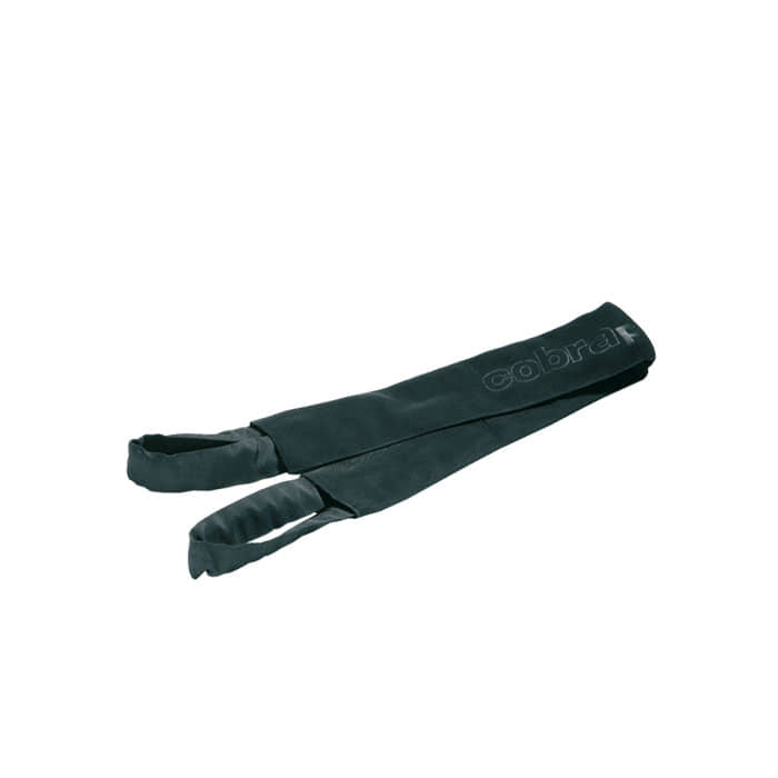 cobra ultrastatic Schlinge S, schwarze, längliche Schlaufe mit zwei Endschlaufen aus Stoff