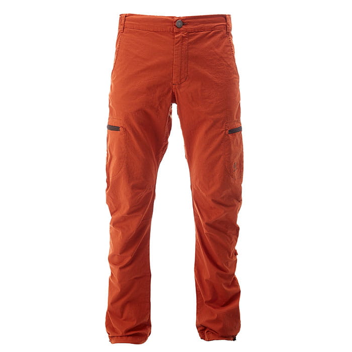 Cargo Pants Heavy in orange, gerade geschnittene Hose mit zwei seitlichen Taschen und Knopfverschluss