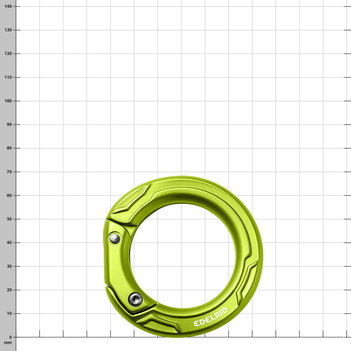Edelrid Cupid Karabiner in Grün einzeln