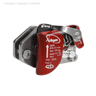 Quickstep Spurs von Arbpro, rotes und silbernes Metallteil mit Aufschrift, Pfeil und Hebel