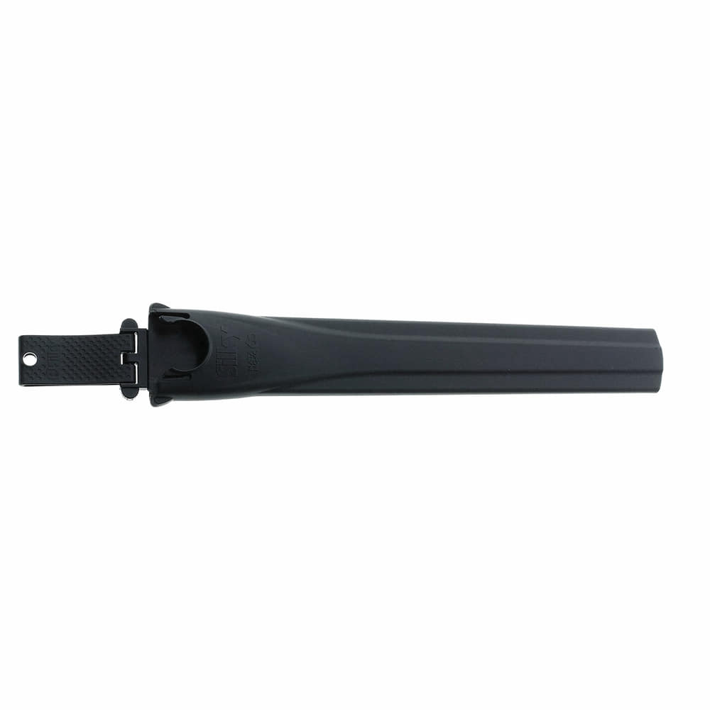 Natanoko Holster in schwarz, länglich und schmal mit einem Befestigungsclip auf einer Seite.