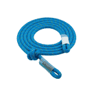 hipSTAR Glide 11,5 Rope, blaues Seil mit grünen Punkten, an beiden Enden mit Schlaufen und Schutzmanschetten versehen