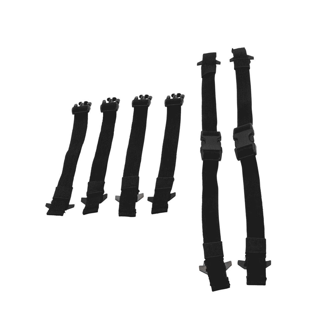Gear Mule von Teufelberger, sechs schwarze verstellbare Gurte mit Schnallen