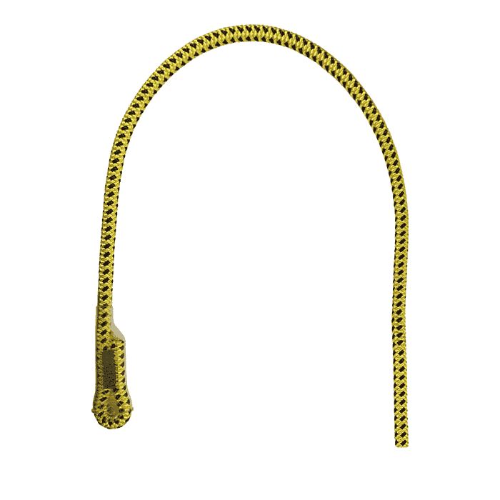 Zillon Rope, gelb-schwarzes Seil mit Schlaufe am Ende
