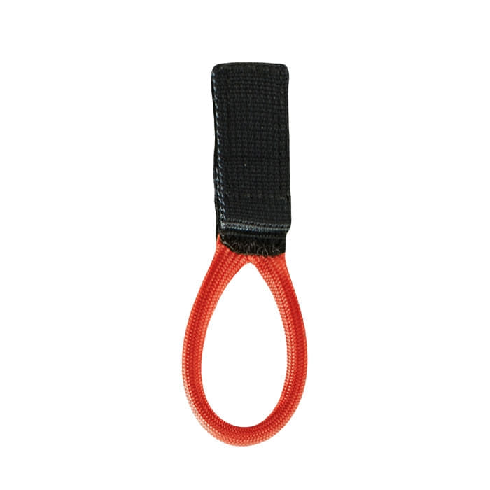 SE Velcro Hook Loop, rotes Schlaufenband mit schwarzem Klettverschluss