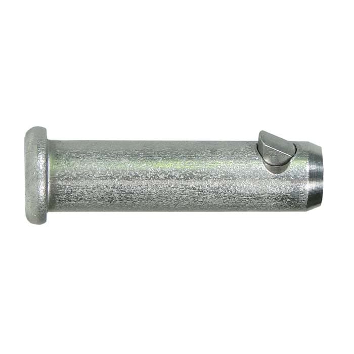 Rope Wrench Quick Pin, silberner Metallstift mit flachem Kopf und Sicherungsklappe am Ende