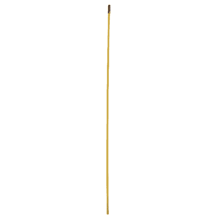 Rollotube Stick, gelber Stab mit braunem Ende