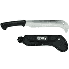 Yoki Machete 270 von Silky mit schwarzem Griff und silberner Klinge, dazu schwarze Scheide mit Silky-Logo