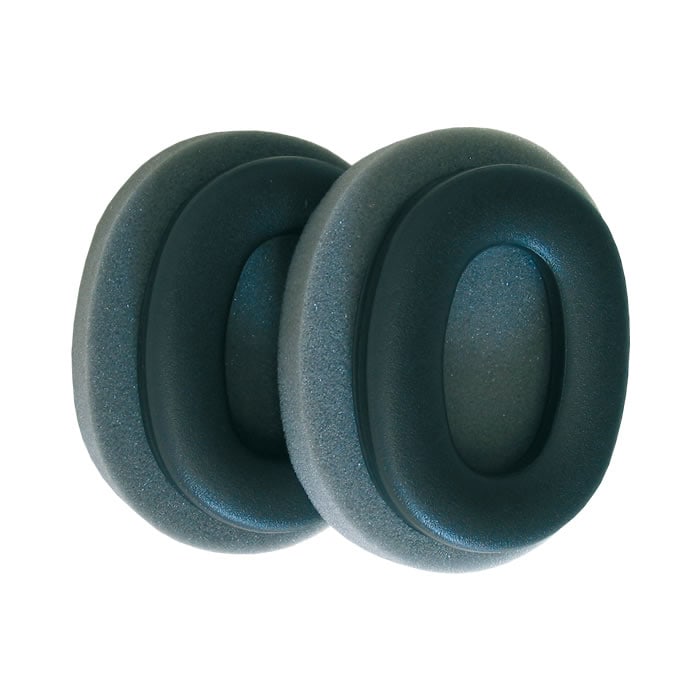 Hygieneset H520, zwei schwarze ovale Ohrpolster mit weichem Schaumstoffbezug