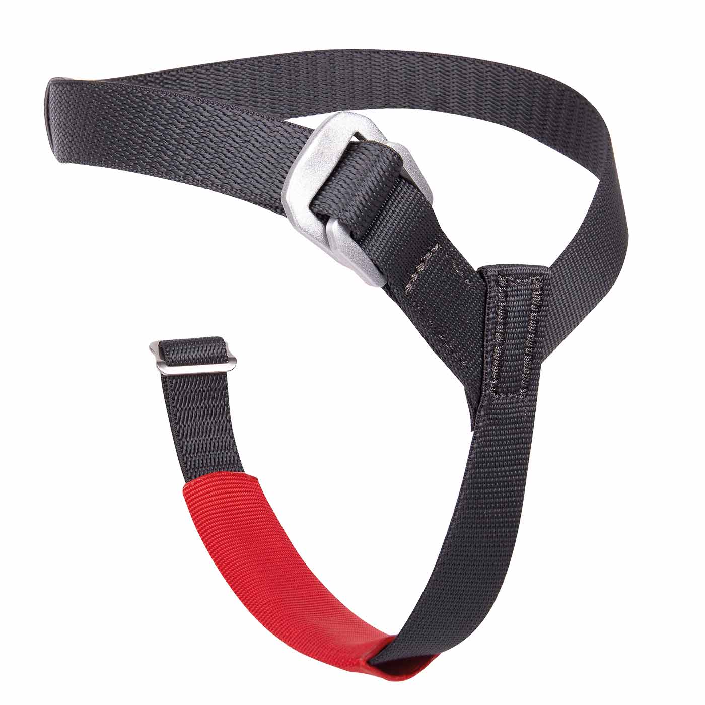 Turbofoot Evo L Strap, schwarzer und roter Gurt mit Metallverschluss