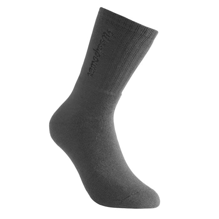 Socks 400 Logo, graue Socke mit dunklem Schriftzug, Herstellername nicht sichtbar