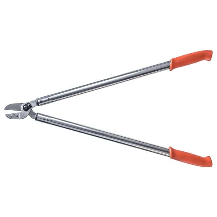 Amboss 20.080 mit geöffneten langen Metallgriffen und orangen Griffenden, Hersteller nicht sichtbar