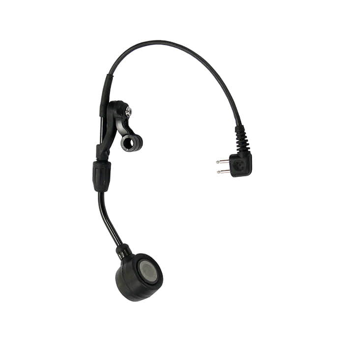 Lite Com Mikrofonarm dynamisch in Schwarz mit flexiblem Arm, Mikrofonkopf, Befestigungsklammer und Anschlusskabel mit Stecker