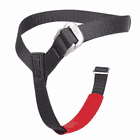 Turbofoot Evo R Strap schwarzer Gurt mit rotem Polster und Metallschnallen