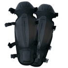 Shinguard Schienbeinschoner in Schwarz mit mehreren verstellbaren Riemen und gepolstertem Schutzbereich