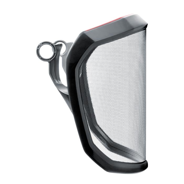 PROTOS® Visier Fein F39 mit schwarzem Rahmen und feinem Drahtgeflecht von der Seite