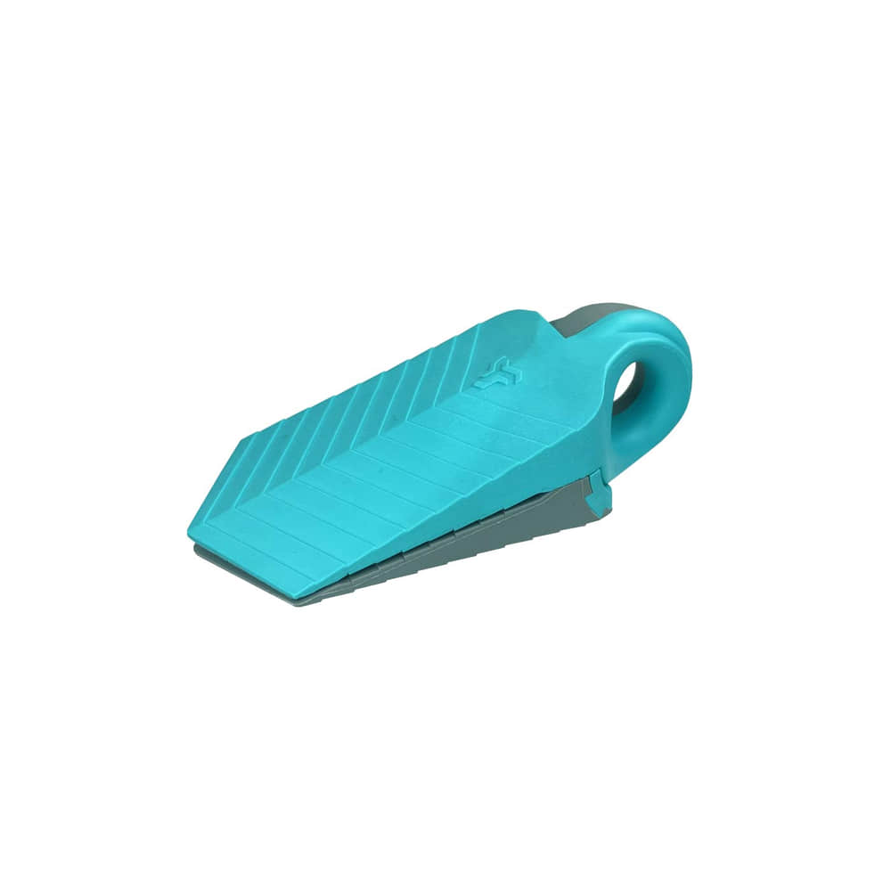 Dual Wedge in türkis und grau, Keilförmiges Produkt mit Grifföffnung