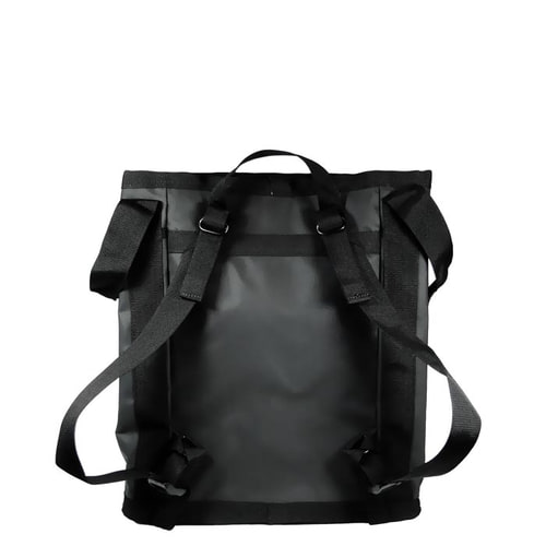 DMM Transit 45 schwarze Tasche mit verstellbaren Schultergurten und Trageschlaufe auf der Rückseite