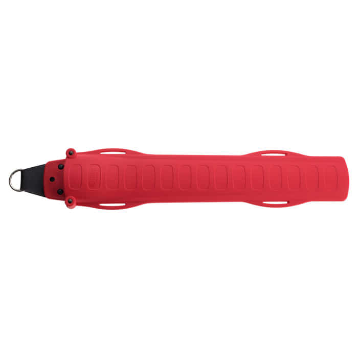 Ibuki/Sugoi Holster in Rot mit schwarzem Ende und Metallring, länglich und gepolstert