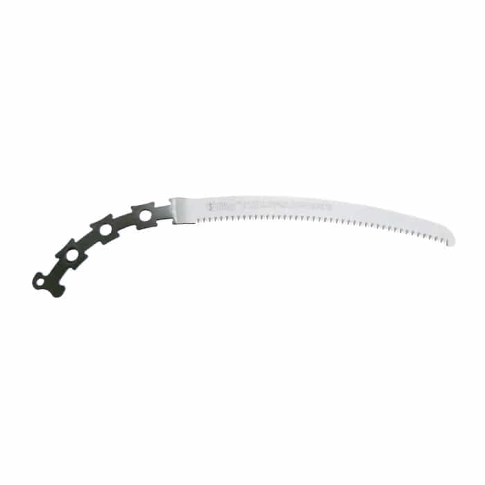 Tsurugi Curve 270-10 Sägeblatt, gebogenes Sägeblatt mit weißen Zähnen und schwarzem Befestigungsende