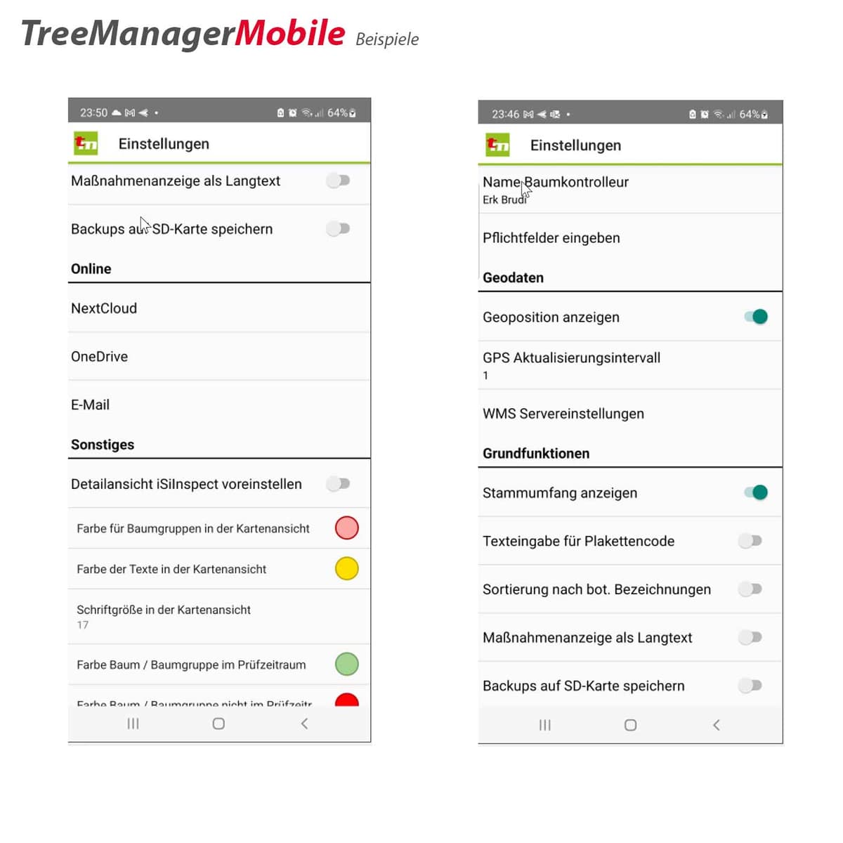 TreeManager Mobile (weiterer Arbeitsplatz)