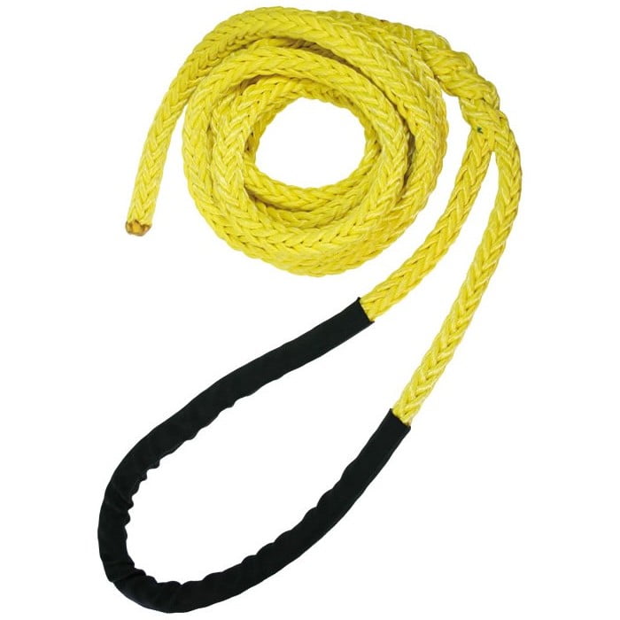 Tenex Sling 19 long gelbes geflochtenes Seil mit schwarzen Enden