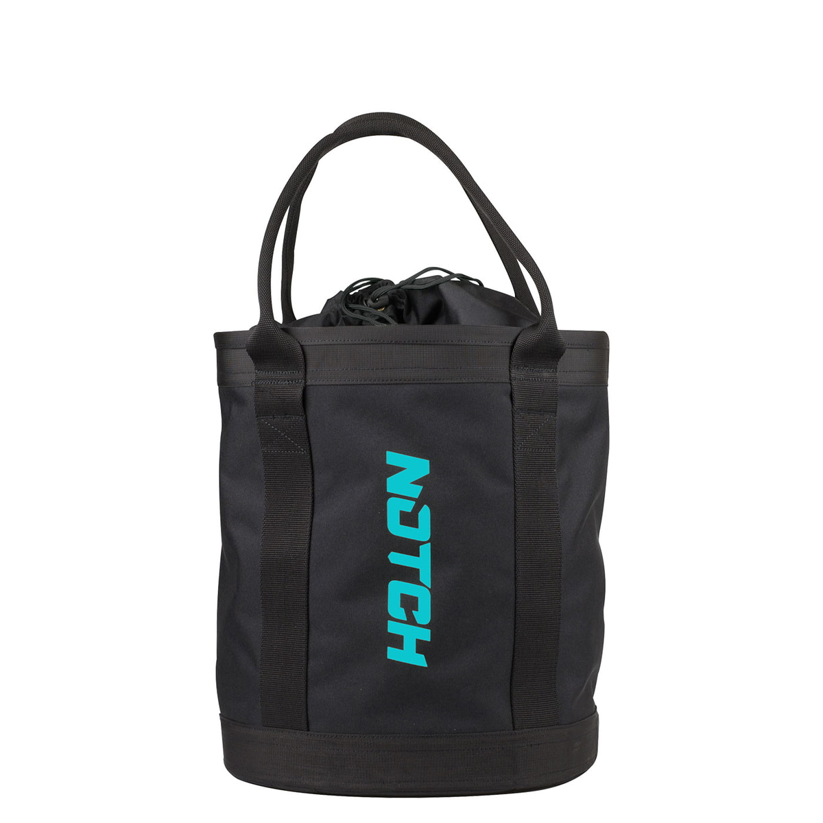 Schwarze Pro 250 Bag mit zwei Tragegriffen und türkisfarbenem NUTCH-Logo auf der Vorderseite