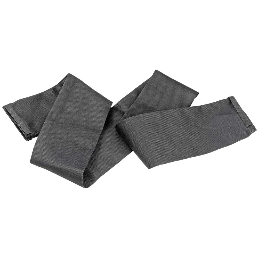 clearmaxx Stoffschutz, schwarzes langes Stoffband, flach ausgebreitet ohne Muster oder Aufdruck