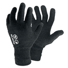 Guide 5501 schwarze Handschuhe mit weißem Guide-Logo und Symbolen auf dem Handrücken